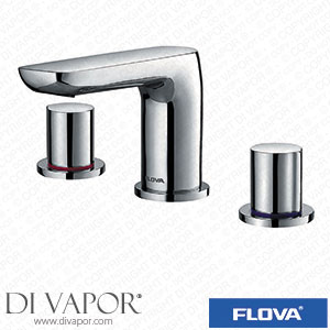 Flova AL3HBAS Allore 3-Hole Deck Mounted Basin with Slotted Clicker Waste Set Spare Parts