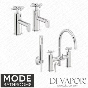 Mode Bathrooms ALEXPACK2 Tate Basin Tap and Bath Shower Mixer Tap Pack Spare Parts