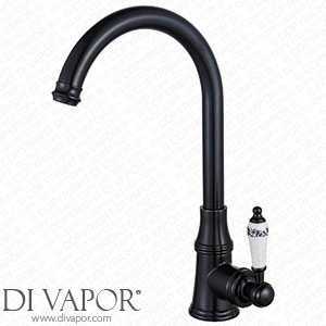 Yagjia Kitchen Tap Black Retro Kitchen Tap High Pressure 360? Rotatable Sink Mixer Tap Antique Kitchen Sink Country House Vintage Brass Bronze Spare Parts