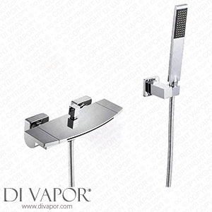 DASHADAO Shower Tap Wall Mounted Brass Chrome Waterfall Bath Shower Tap Spare Parts