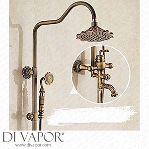 FACAIA Shower Copper Antique Copper Bath Shower Mixer Spare Parts