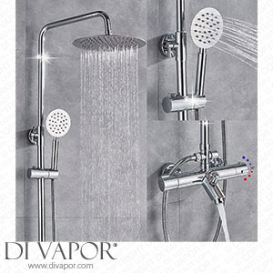 FBBSZSD Shower Set Chrome Thermostatic Shower Tap Set Bathtub Tap Cold Mixer Tap Dual Handles Mixer Tap Bath Shower Tap Tap Shower Set Spare Parts