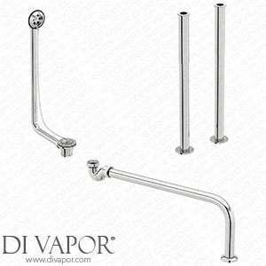 The Bath Co. Traditional roll top Bath Waste and Tap Adjustable standpipes Pack Spare Parts