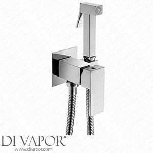 UOEIDOSB Matte Black Brass Square Shower Bidet Spray Bidet Tap Cold and Hot Water Mixer Tap Toilet Tap (Color : C Size : One Size) Spare Parts