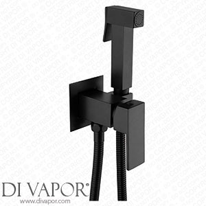 XZJJZ Matte Black Brass Square Shower Bidet Spray Bidet Tap Cold and Hot Water Mixer Tap Toilet Tap (Color : B Size : One Size) Spare Parts