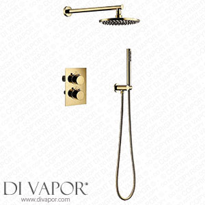 DASHADAO Shower System Thermostatic Set Modern Brass Gold Shower Tap Spare Parts