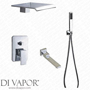 WDBBY Ceiling Mounted All Brass Waterfall shower Tap Single Lever Concealed Shower Mixing Valve Tap Spare Parts