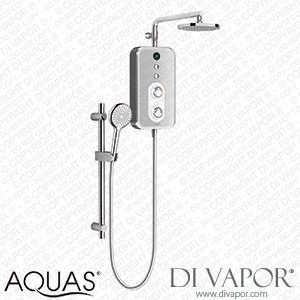 AQUAS Reva Flex Smart 9.5KW Chrome + White Electric Shower - AQ000457 Spare Parts