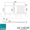 VADO AQB WMSQ CP Aquablade Spare Parts Diagram