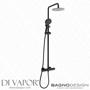 BagnoDesign Aquaeco Conrad Matt Black Thermostatic Shower Mixer - AQM-CND-T514-MB Spare Parts