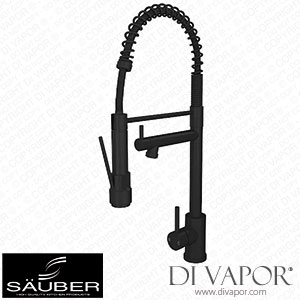 Sauber Arosa Kitchen Mixer Tap Twin Lever Matt Black AROSAKTAPBLK Spare Parts