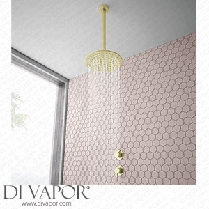 Arezzo Brushed Brass Concealed Individual Stop Tap + Thermostatic Control Valve with Ceiling Mounted Shower Head - ARZB-ISV-PK1 Spare Parts