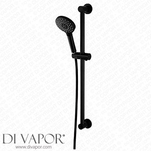 Arezzo Matt Black Round Slide Rail Kit with Multi-Function Shower Handset - ARZSRMB Spare Parts