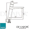 VADO ASC 150 CP Ascent Spare Parts Diagram