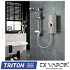 Triton ASP09GUNMTL Shower Parts