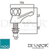 VADO AST 106CLCD CP Astra Spare Parts Diagram