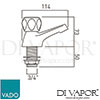 VADO AST 136CD CP Astra Spare Parts Diagram