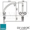 VADO AST 151CD CP Astra Spare Parts Diagram