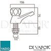 VADO AST 206CLCD CP Astra Spare Parts Diagram