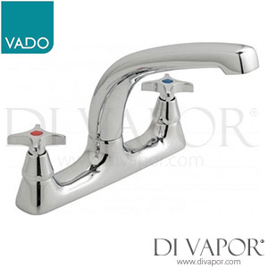 VADO AST-253/CD-C/P Astra Cross 2 Hole Kitchen Tap Deck Mounted with Swivel Spout Spare Parts