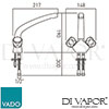 VADO AST 350 CP Astra Spare Parts Diagram