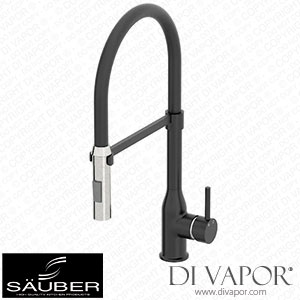 Sauber Astano Pull Out Kitchen Tap Single Lever Black ASTANOKITPOBLK Spare Parts