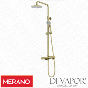 Merano AVELLINOSHWRNBRS Modern Mixer Shower Thermostatic Spare Parts