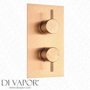 Arezzo Brushed Bronze Round Modern Twin Concealed Shower Valve with Diverter - AVLVBRZ2 Spare Parts