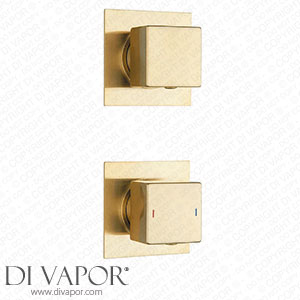 Arezzo Square Brushed Brass Concealed Individual Diverter + Thermostatic Control Shower Valve - AZ39ASBB Spare Parts