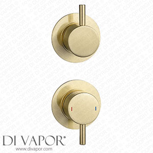 Arezzo Brushed Brass Concealed Individual Diverter + Thermostatic Control Shower Valve - AZBB39 Spare Parts