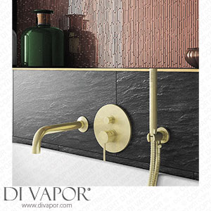 Arezzo Brushed Brass Round Concealed Manual Valve with Bath Spout + Shower Handset - AZBBSPK2 Spare Parts