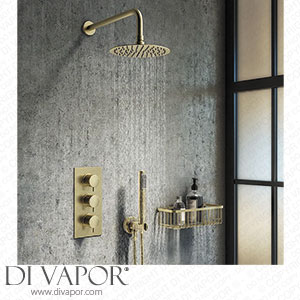 Arezzo Brushed Brass Round Thermostatic Shower Pack with Wall Mounted Head + Handset - AZBBSPK4 Spare Parts