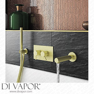 Arezzo Brushed Brass Round Concealed Twin Valve with Diverter Bath Spout + Shower Handset - AZBBSPK6 Spare Parts