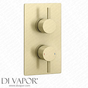 Arezzo Brushed Brass Round Modern Twin Concealed Shower Valve - AZBBSV Spare Parts