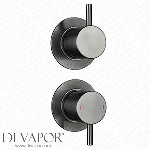 Arezzo Brushed Gunmetal Grey Concealed Individual Diverter + Thermostatic Control Shower Valve - AZGM39 Spare Parts