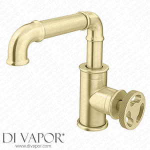 Arezzo Brushed Brass Industrial Style Side Tap Head Basin Mixer Spare Parts