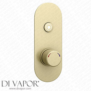 Arezzo Brushed Brass Industrial Style Push Button Shower Valve (1 Outlet) - AZPB01RBB Spare Parts