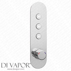 Arezzo Chrome Industrial Style Push Button Shower Valve (3 Outlets) - AZPB03RCH Spare Parts