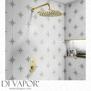 Arezzo Brushed Brass Round Push-Button Shower with 300mm Rainfall Shower Head - AZPB1RBBPK Spare Parts