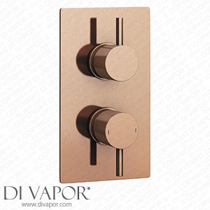 Arezzo Rose Gold Round Modern Twin Concealed Shower Valve - AZRGSV Spare Parts