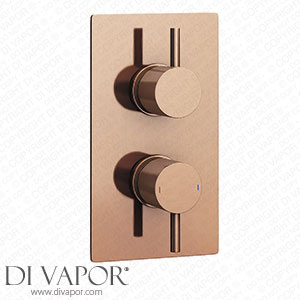 Arezzo Rose Gold Round Modern Twin Concealed Shower Valve with Diverter - AZRGSVD Spare Parts