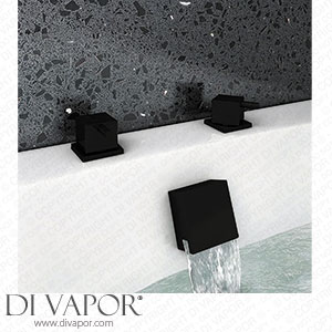 Arezzo Square Matt Black Deck Bath Side Valves with Freeflow Bath Filler - AZSQ-SV-PK Spare Parts