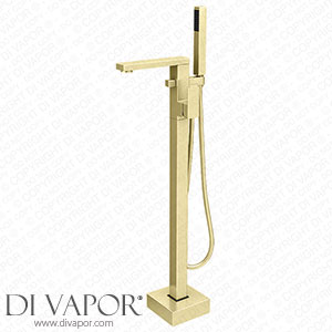 Arezzo Square Brushed Brass Floor Mounted Free-standing Bath Shower Mixer - AZSQFSBB Spare Parts