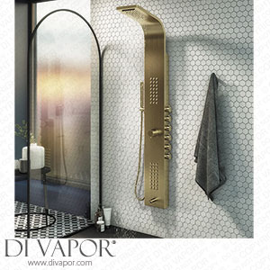 Arezzo Shower Tower Panel - Brushed Brass (Thermostatic) - AZSTP5-BB Spare Parts