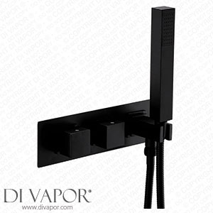 Arezzo Matt Black Square Wall Mounted Thermostatic Shower Valve with Handset - AZSVHMBSQ Spare Parts