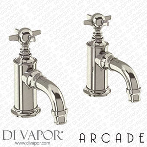 Arcade Nickel Basin Pillar Tap with Levers Spare Parts