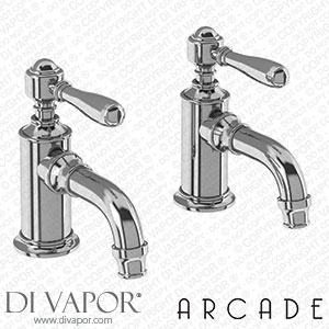 Arcade Nickel Cloakroom Basin Pillar Tap with Levers Spare Parts