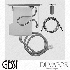 Gessi Pull-out Handshower Drain Kit, Tile Wall Installation (Art. 01766) Spare Parts