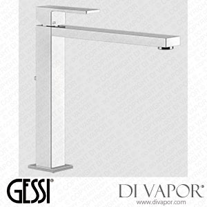 Gessi High Basin Mixer, Flexible Connections, With Waste (Art. 11923) Spare Parts