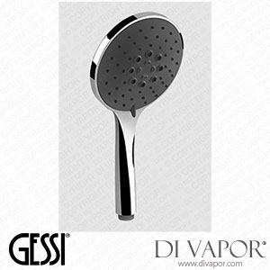 Gessi Three-setting Antilimestone Handshower With Black Insert (Art. 14378) Spare Parts